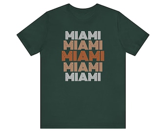 Miami Hurricanes Shirt The U T-shirt University of Miami Football Canes Tee | Bella and Canvas