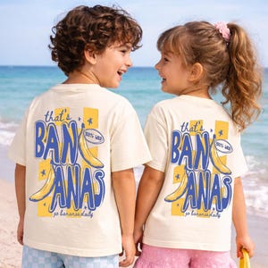 Go Bananas Kids Shirt, Funny Food Graphic Tee for Toddlers, trendy kids clothing, cute kids shirt, Bananas wild kid toddler gift image 4
