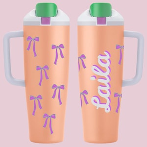 Personalized Owala FreeSip 40oz Water Bottle: Custom Name Design