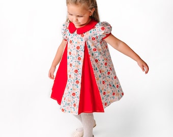 pink and red christmas dress Kate Couture Christmas Candy Cane Red Striped Girls Dress with Cape fo