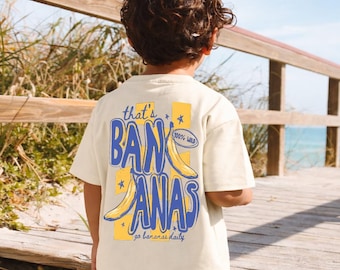 Go Bananas Kids Shirt, Funny Food Graphic Tee for Toddlers, trendy kids clothing, cute kids shirt, Bananas wild kid toddler gift