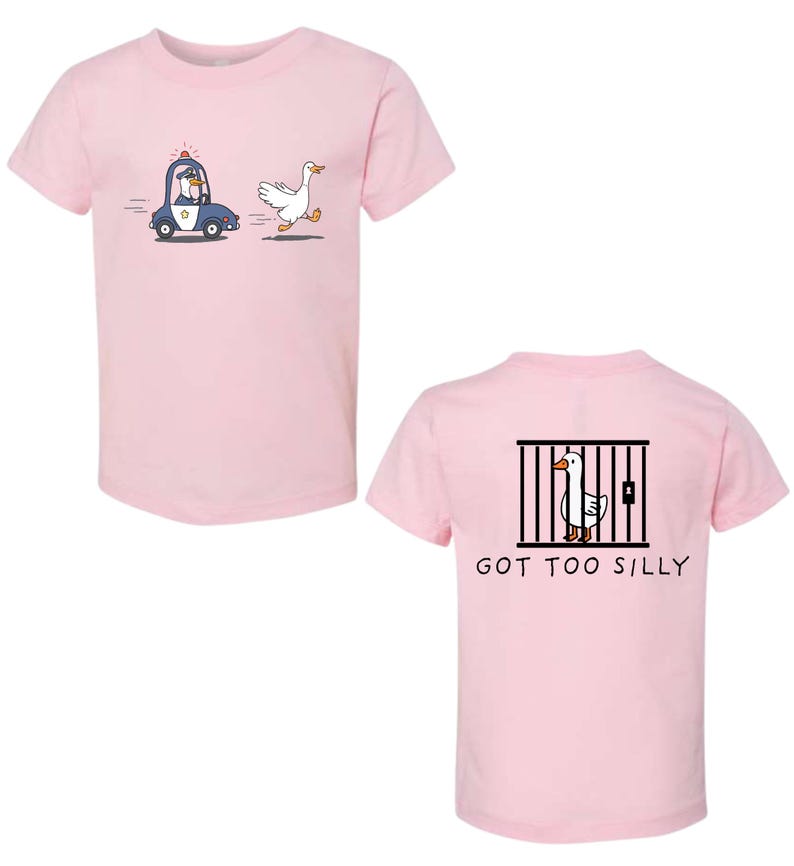 Silly Goose Toddler Shirt Funny Kids silly goose on the loose tee, Got too silly baby shirt, youth funny Goose shirt Pink