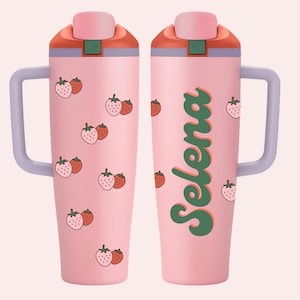 Personalized Owala FreeSip 40oz Water Bottle: Custom Name Design tumbler