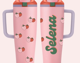 Personalisierte Owala FreeSip 40 Unzen Wasserflasche: Benutzerdefinierter Name Designbecher