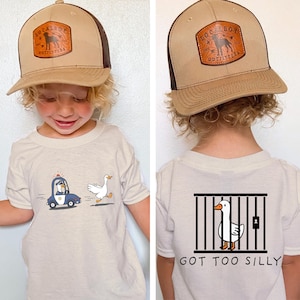Silly Goose Toddler Shirt Funny Kids silly goose on the loose tee, Got too silly baby shirt, youth funny Goose shirt image 7
