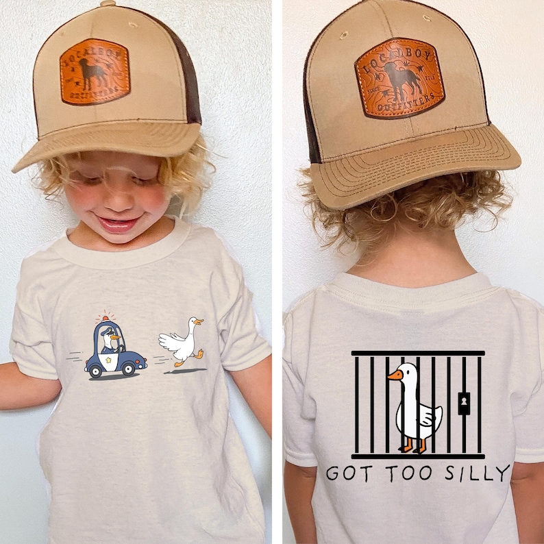 Silly Goose Toddler Shirt Funny Kids silly goose on the loose tee, Got too silly baby shirt, youth funny Goose shirt image 7
