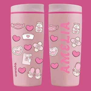 Personalisierte Owala Smoothsip Slider 20 Unzen Flasche angepasst niedlichen Owala Reisebecher Owala bedrucktes Bechergeschenk für Frauen