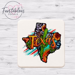 Texas Focal Bead | Western Silicone Bead | Teal Texas Bead | Beadable Pen Bead | Cowgirl Focal Bead | DIY Craft Bead