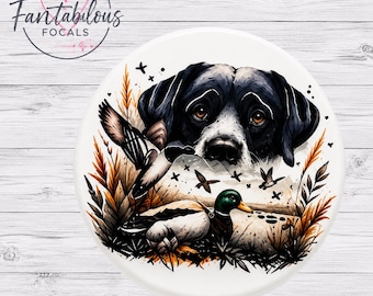 Hunting Dog Silicone Focal Bead | Labrador Hunting Dog Bead | Beadable Pen Bead | Wristlet & Keychain DIY Supply