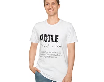 Koszulka „Agile Method Hater”: zabawny prezent dla programisty