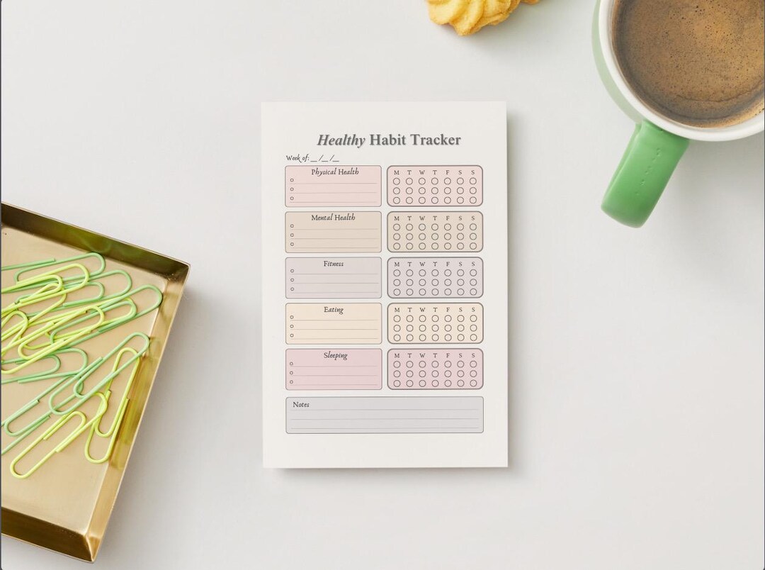 Minimalist Printable Habit Tracker | Daily & Weekly Planner | A4, US ...