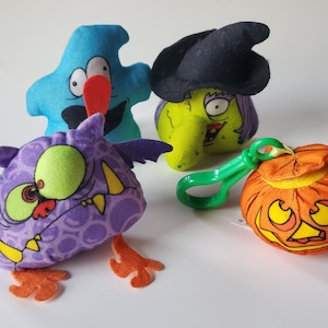 Vintage Halloween Kids Toys Retro Halloween, BK McDs Meal Toys, Trick Or Treat Gifts, Cake Toppers, Craft Supply imagem 5