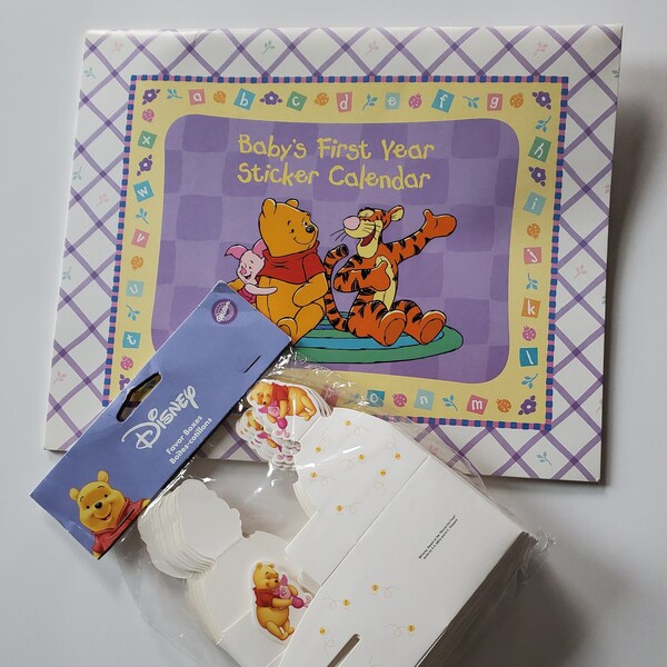 Baby First Year Calendar With Stickers Etsy