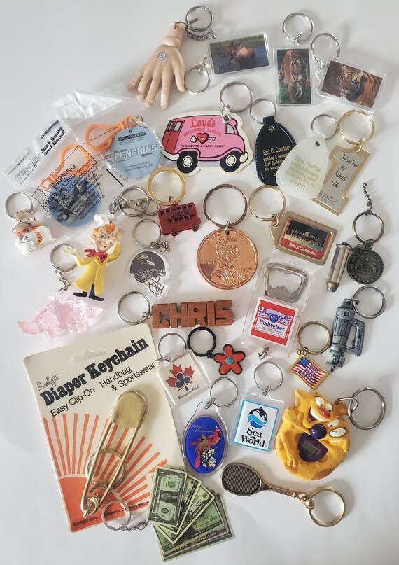 NEW ITEMS ADDED - 1980s 1990s Key Chains - Backpa… - image 2