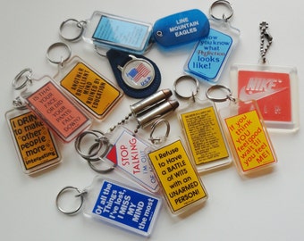 NEW ITEMS ADDED - 1980s 1990s Key Chains - Backpack Zipper