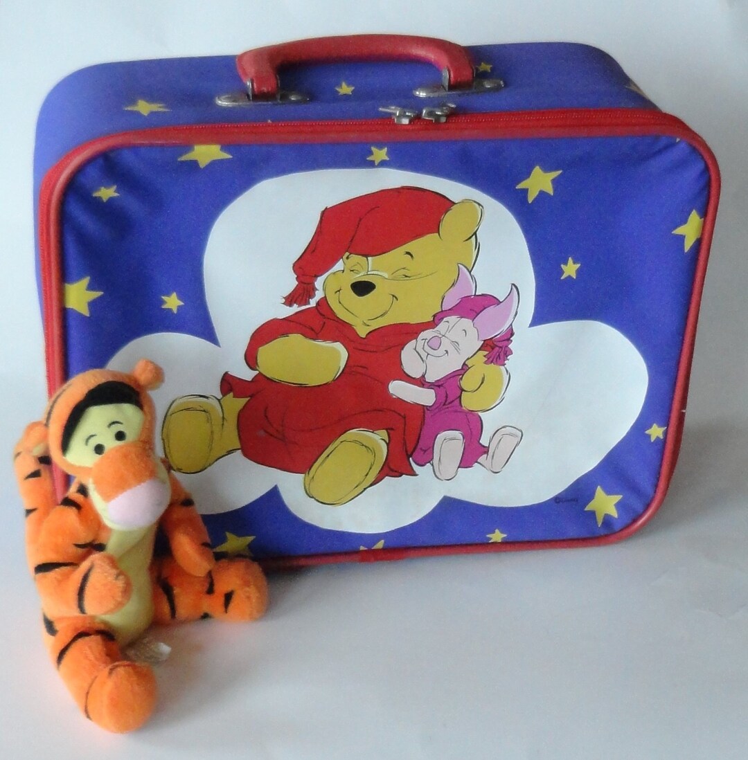 Vintage RARE Winnie the Pooh Suitcase - Kids Overnight Tote Bag