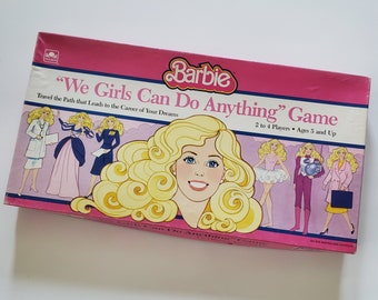 Vintage BARBIE Board Game - We Girls Can Do Anything Game