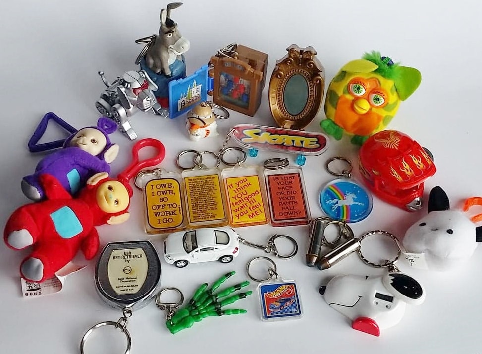 Vintage 1980s 90s 2000s Novelty Key Chain - Retro Backpack Vintage 1980s 90s 2000s Novelty Key Chain - Retro Backpack