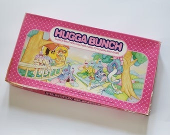 Vintage HUGGA BUNCH Board Game - Complete With Extra Replacement Pieces - Parker Brothers Helping Hand To Huggaland Game