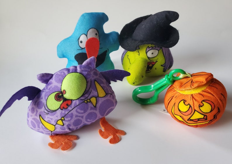 Vintage Halloween Kids Toys Retro Halloween, BK McDs Meal Toys, Trick Or Treat Gifts, Cake Toppers, Craft Supply image 5