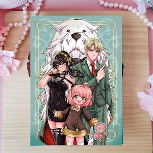 Print anime  de familia de espias /Print and Bookmark /marcapaginas / love / niña / cute / lovers  / fanart