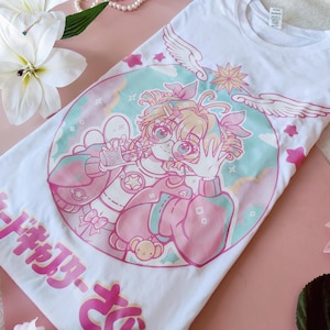 T-SHIRT CardCaptor Sakura/ Sakura Kinomoto/ カードキャプターさくら/ Kādokyaputā Sakura /Ragazza magica
