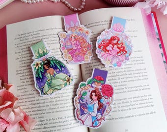 Bladwijzers 'Prinses in flessen' / Anime / Manga / Schattig / Marcapáginas magnéticos