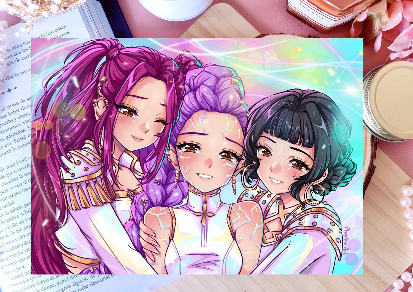 Print Kpop / Cazadoras de demonios / HUNTR/X /Anime/Manga / Idols