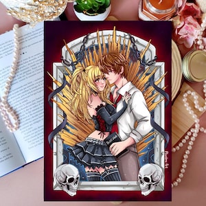 Print Light Yagami and Misa Amane/ Manga/ Anime/ Muerte/ Libro de la muerte/ shinigami