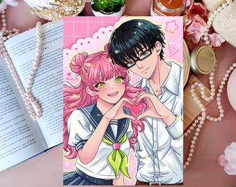 Print Suzuki and Tani /Seihantai na Kimi to Boku /You and I Are Polar Opposites/ anime / manga / Fanart /Lamina