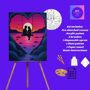 DIY Romantic Sunset Paint Kit