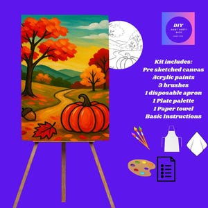 Fall Pumpkin Painting Kit | Harvest Activity| Autumn Paint Party Fun
