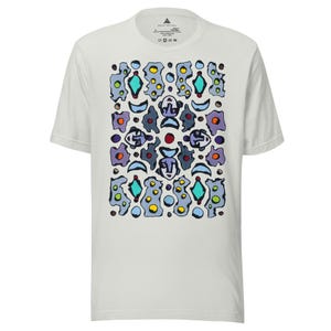 Unisex T-Shirt with Artistic Print – Abstract Graphic Tee – Unique Art Shirt by Sofi Ginger