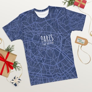 T-shirt pour hommes imprimé avec votre endroit préféré. Que ce soit à Paris, Londres, Berlin, New York, Tokyo, Bangkok ou partout ailleurs dans le monde.