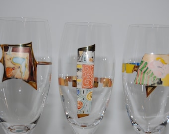Verres à champagne Spiegelau Artist Edition – Ensemble de 4, inspirés de Hundertwasser