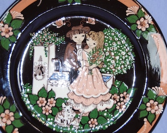 Vintage Hans Schneider Steffisburg Switzerland Set of 6 Folk Art