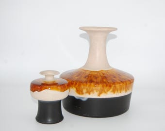 Vase XL Hutschenreuther « Renée Neue » – Céramique milieu du XXe siècle, années 1960 / H. 28 cm
