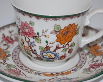 Service à café Eschenbach Bavaria Ceranova – Porcelaine vintage années 70, décor floral, tasse et soucoupe