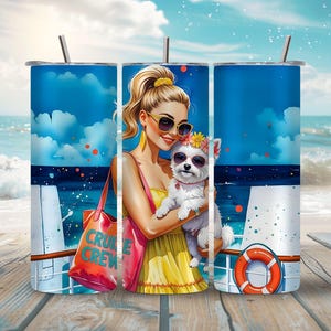 Cruising Tumbler Wrap PNG Vacation Theme for 20 oz Drinkware Cruise Life Sublimation Design Digital File for Craft or Business Use
