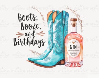 Anniversaire Nashville PNG, Cowgirl Nash Bash Party, Boots Booze Birthdays, Sublimation de voyage de filles, Chemises assorties à l'équipe, Cowgirl Coquette PNG