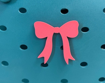 Coquette Bow Bogg Bag Charm | 3D Printed | Bogg Bag Accessory | Bogg Bag Charm | Bogg Bag Beach Charm | Bag Charm Gift Idea | Bow Coquette