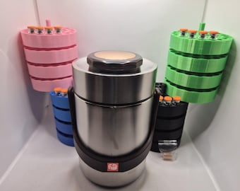 Pep Holders ArmorGuard Stainless Steel 132 Vial 3ml/10ml Peptide Vial Storage Container Double-Walled Vacuum Insulated - Multiple Colors!