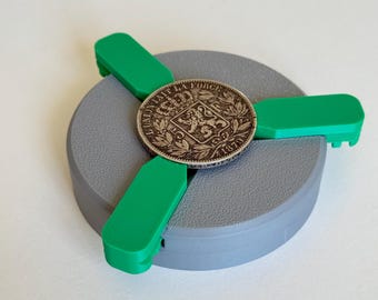 Mordaza para monedas para limpieza y restauración detectora de monedas sin tornillos