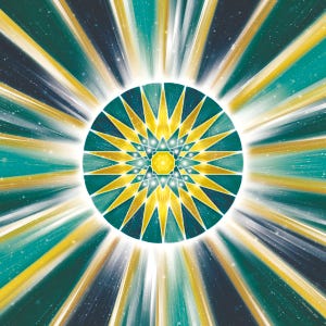 Décoration murale mandala – « Brillance » |  Impression sur toile, sur carton mousse ou sur poster