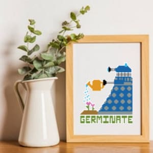 Doctor Who Dalek Germinate Cross Stitch Pattern