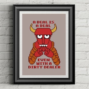 Schema punto croce Futurama Robot Diavolo