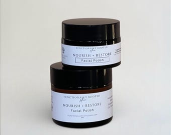 Nourish + Restore Facial Polish • Exfoliating Botanical Cleanser • Barrier Support • Dry, Mature Skin
