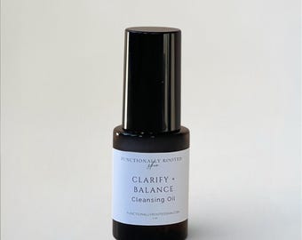 Balance + Refine Cleansing Oil for Congested, Oily Skin with Barrier Support • Natural Face Cleanser