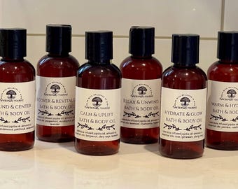 Bath & Body Oil | Aromatherapy | Essential Oils | Handcrafted | Spa Relaxation