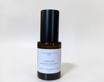 Fortify Hyaluronic Acid Serum for Barrier Support + Antioxidant + Deep Hydration | Beta Glucan + Niacinamide | Clean Skincare